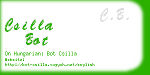 csilla bot business card